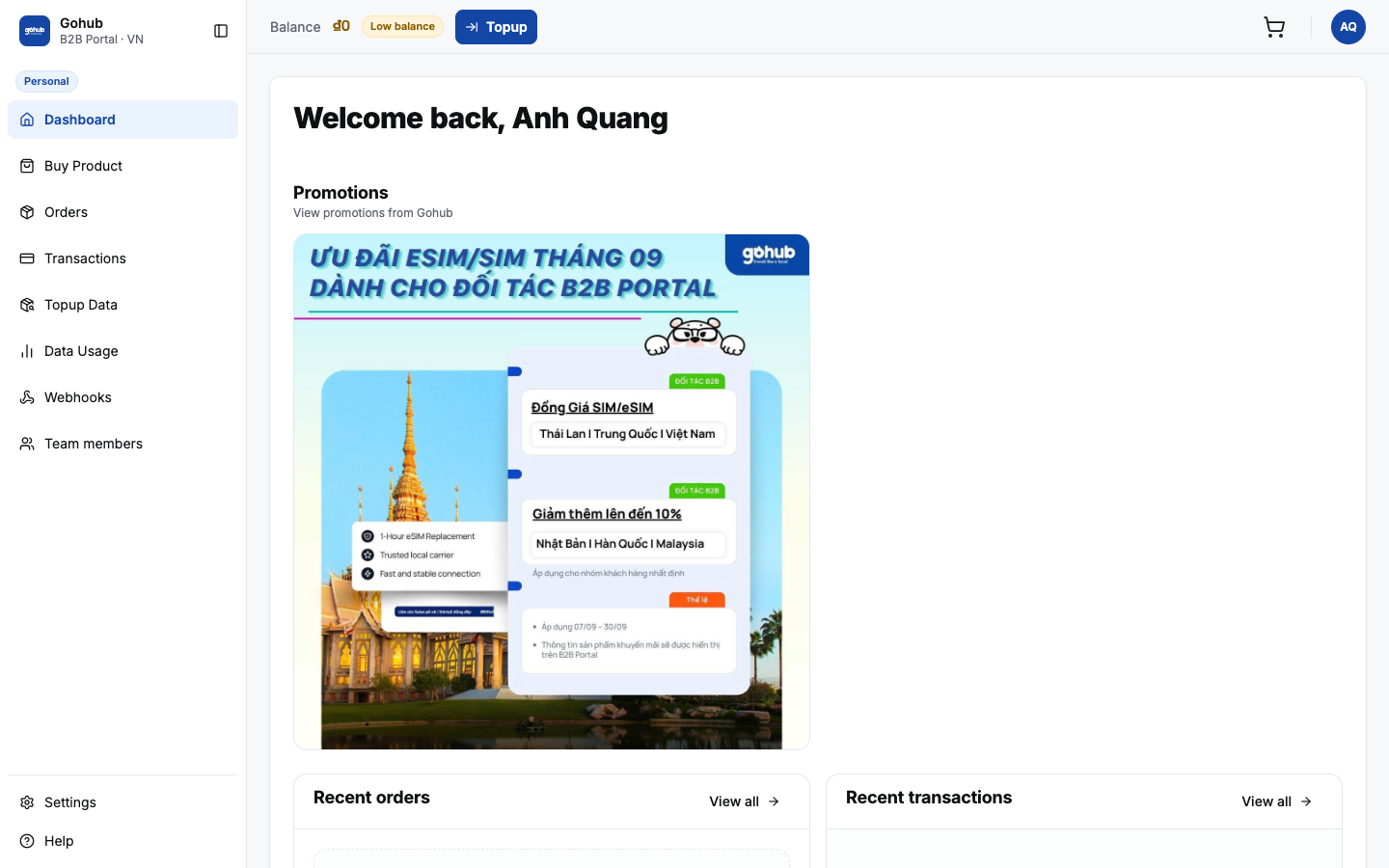Quản Lý Số Dư Ví